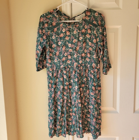 Hayley London Mini Dress Size S Floral Mini Short Sleeves - Picture 3 of 12